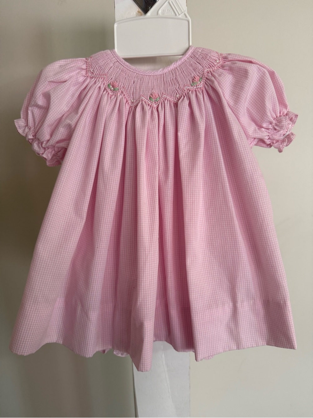 NWT Newborn Smocked Dress, Bloomers, and Bonnet